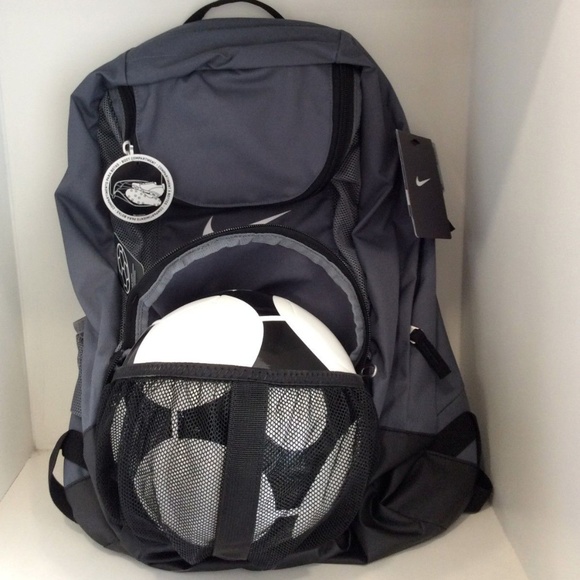 nike club team swoosh soccer backpack grey